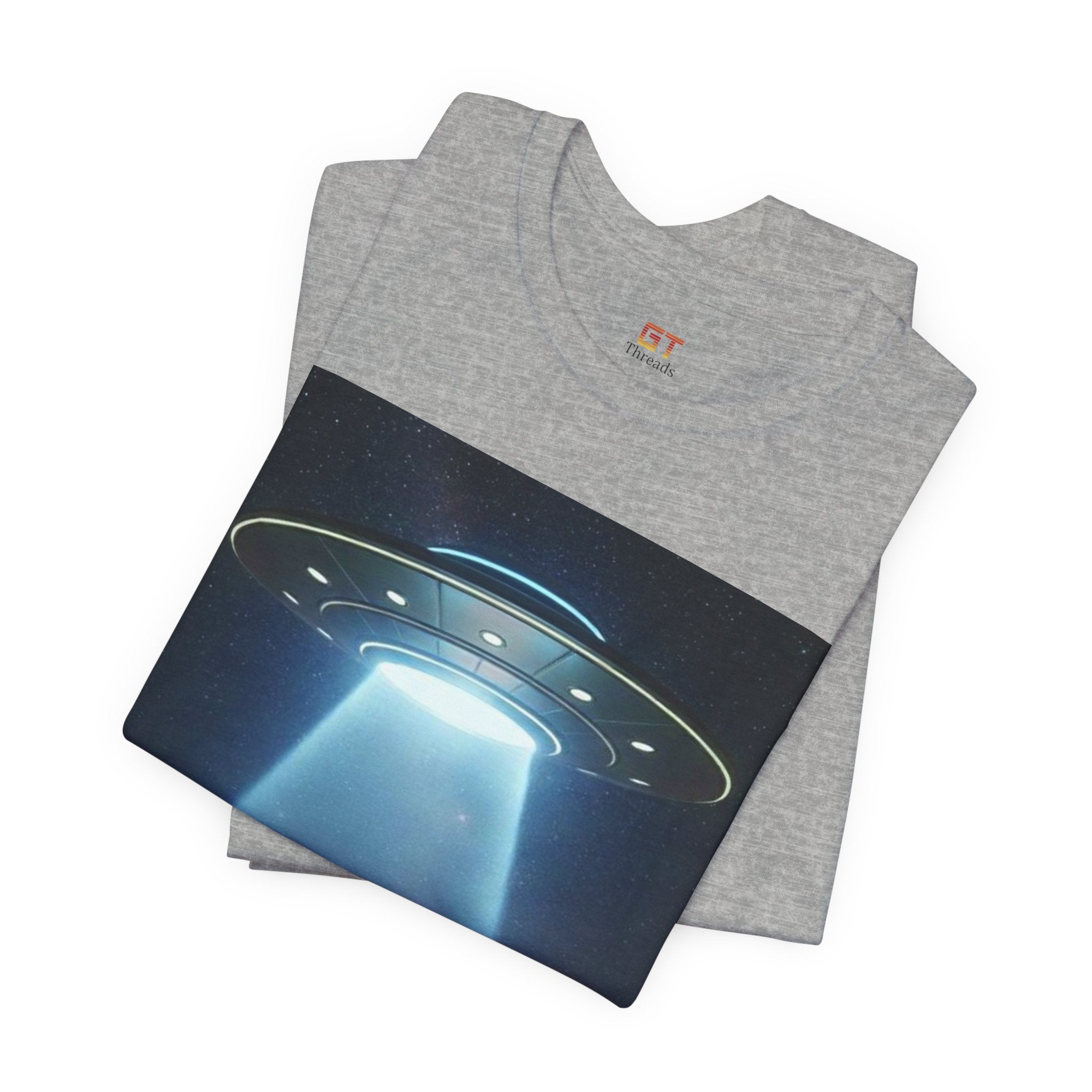 UFO Abduction Graphic Tee — Retro Alien Spaceship T‑Shirt
