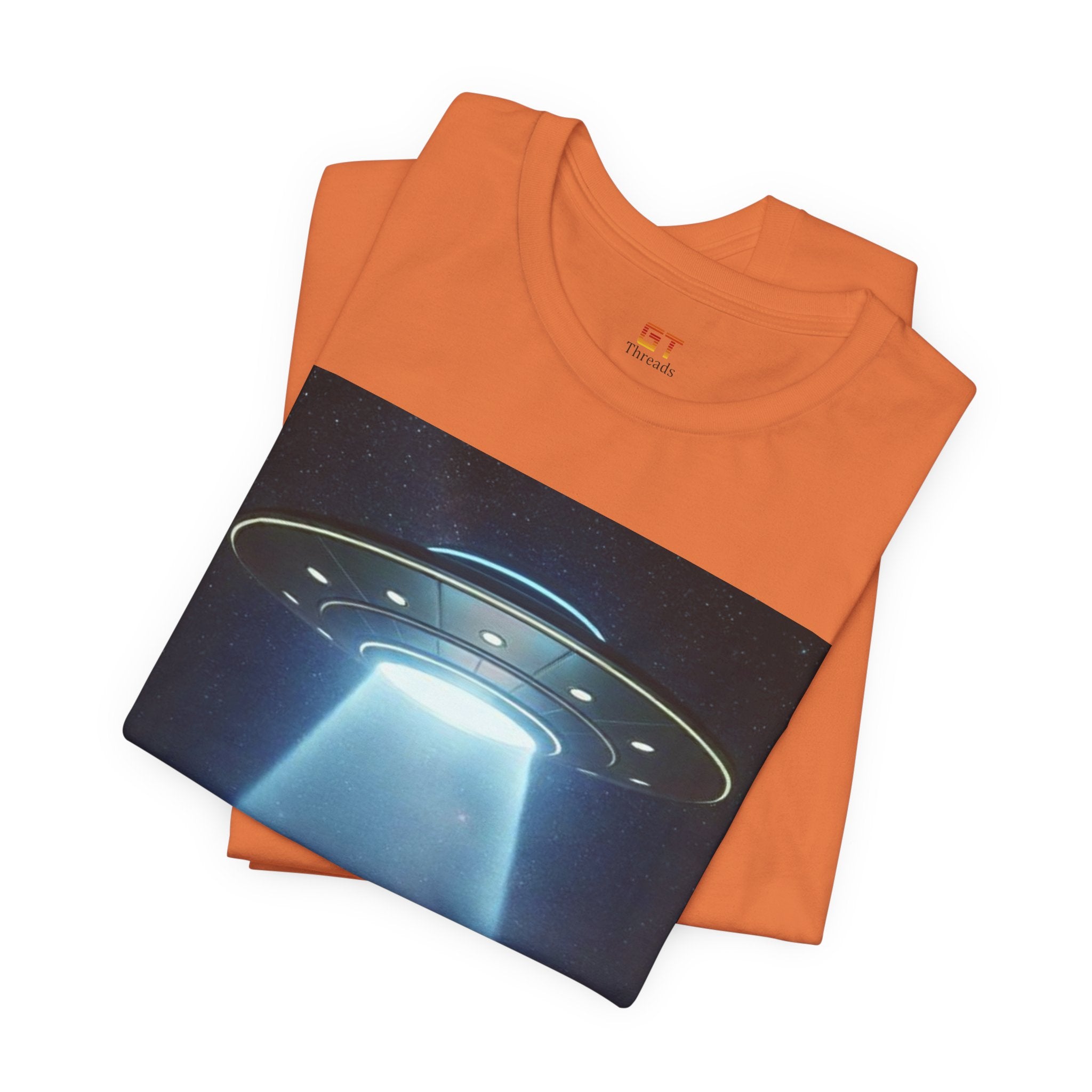 UFO Abduction Graphic Tee — Retro Alien Spaceship T‑Shirt