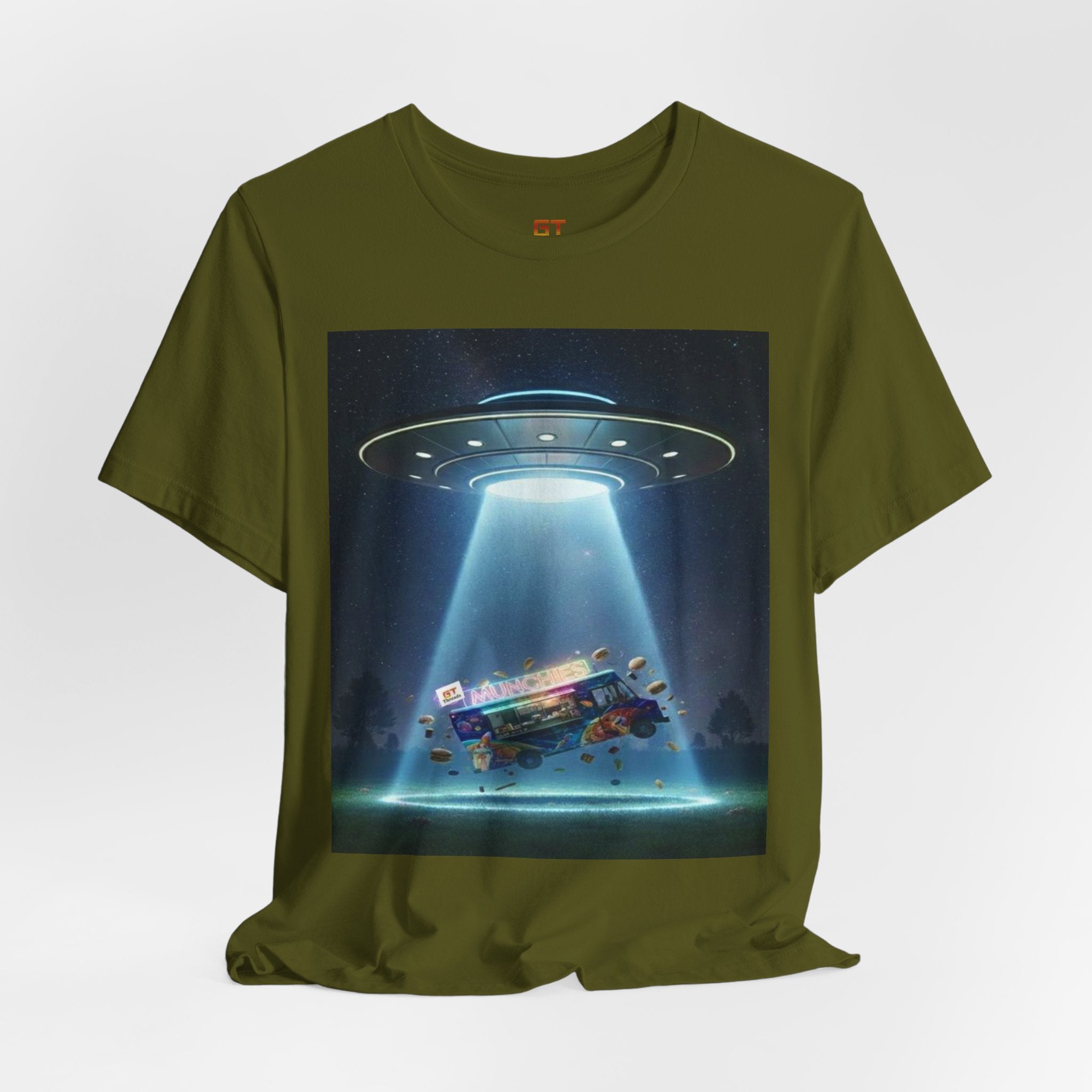 UFO Abduction Graphic Tee — Retro Alien Spaceship T‑Shirt