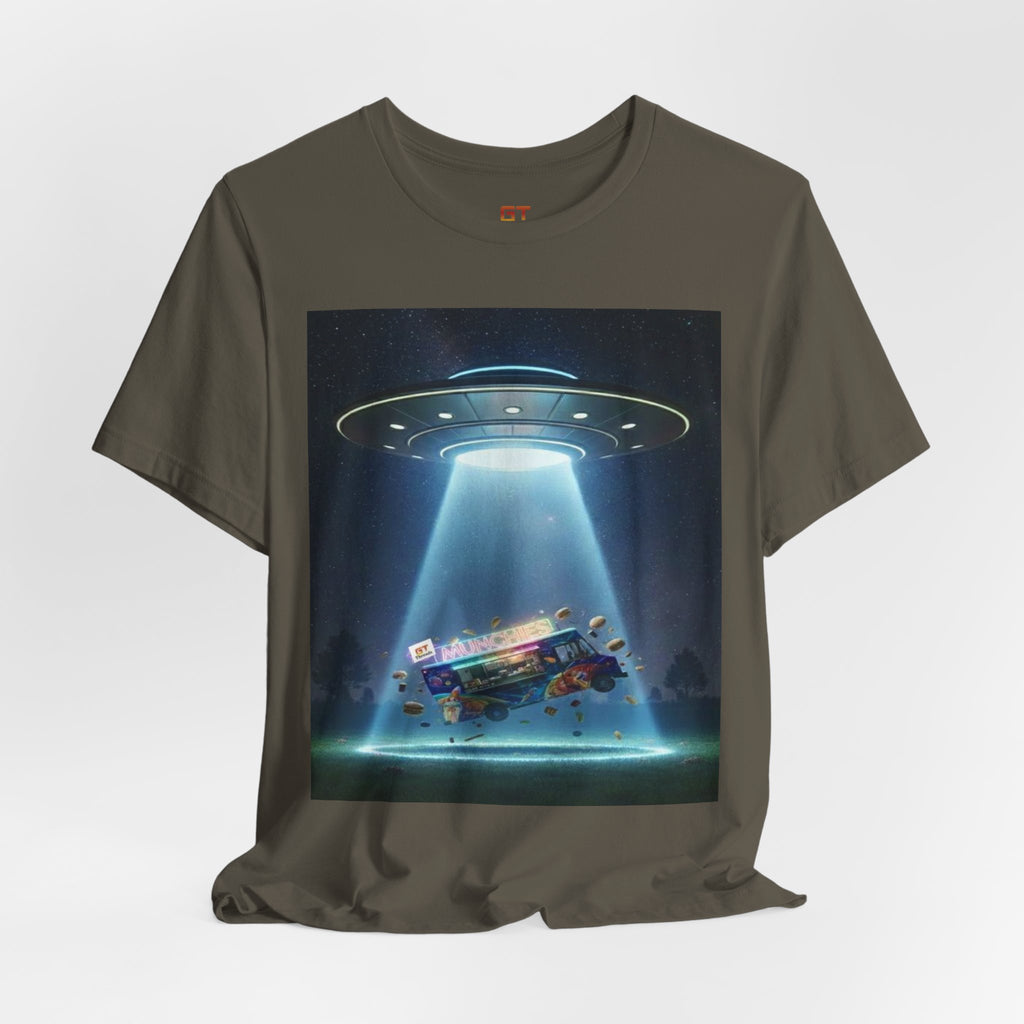 UFO Abduction Graphic Tee — Retro Alien Spaceship T‑Shirt