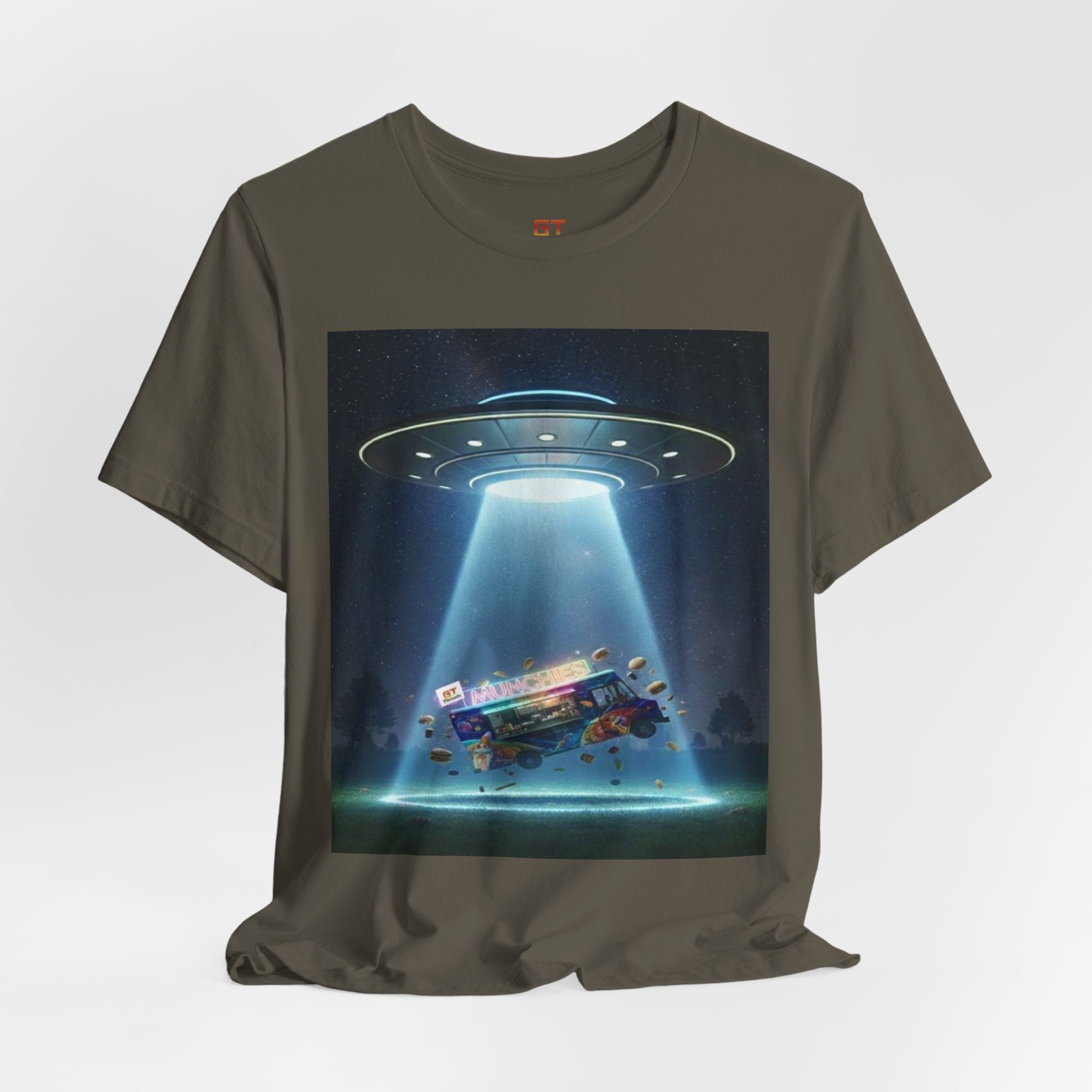 UFO Abduction Graphic Tee — Retro Alien Spaceship T‑Shirt