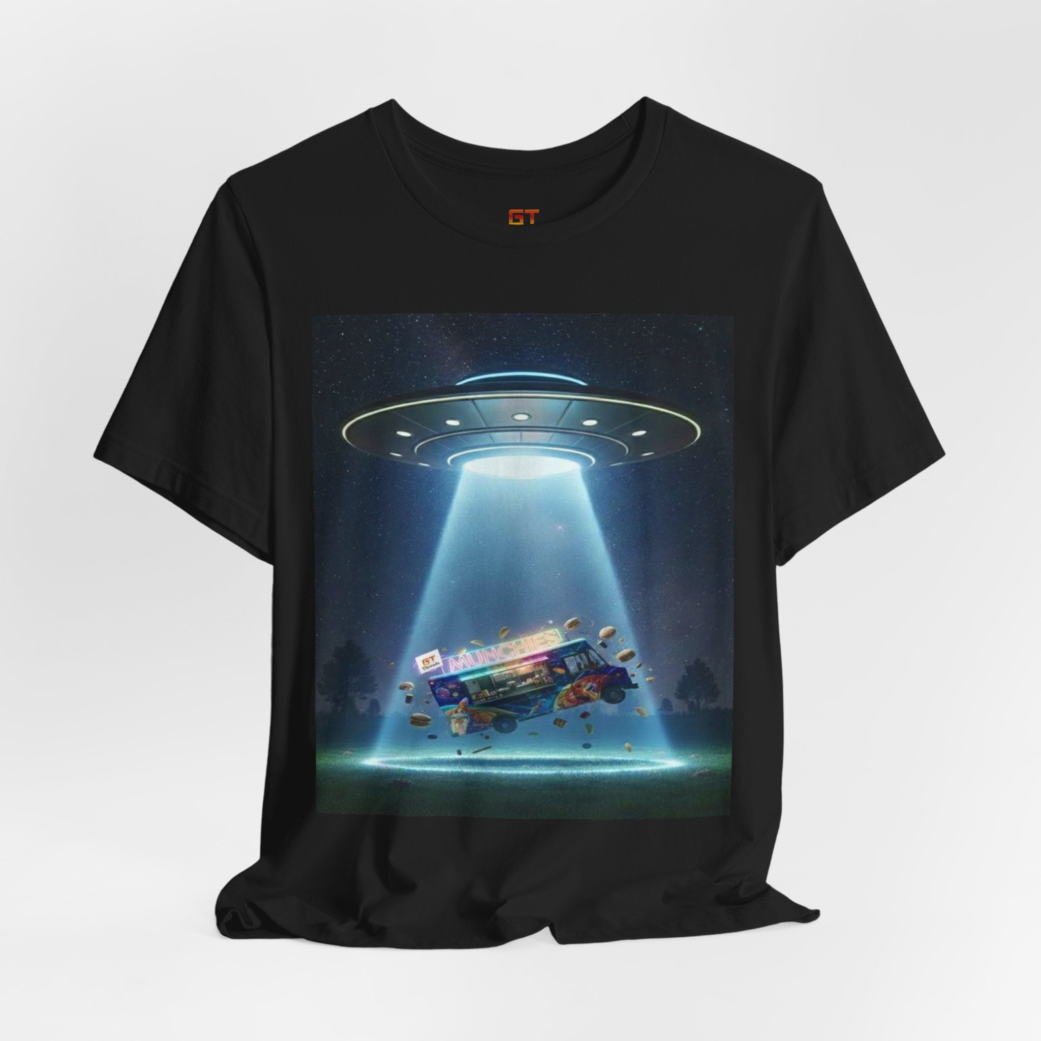 UFO Abduction Graphic Tee — Retro Alien Spaceship T‑Shirt
