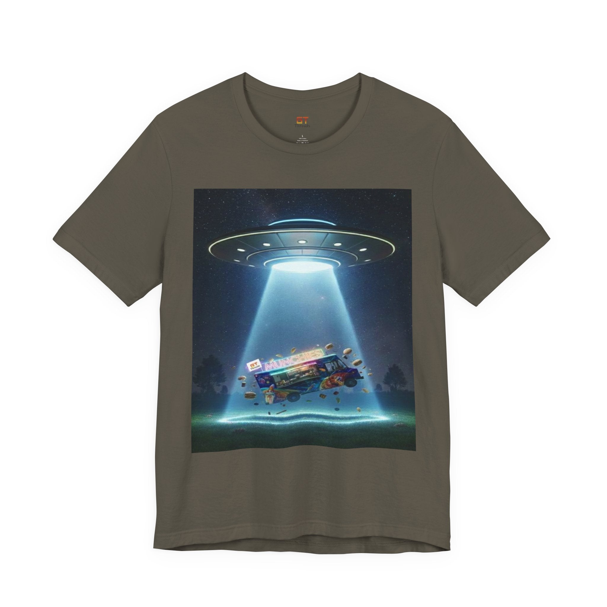 UFO Abduction Graphic Tee — Retro Alien Spaceship T‑Shirt