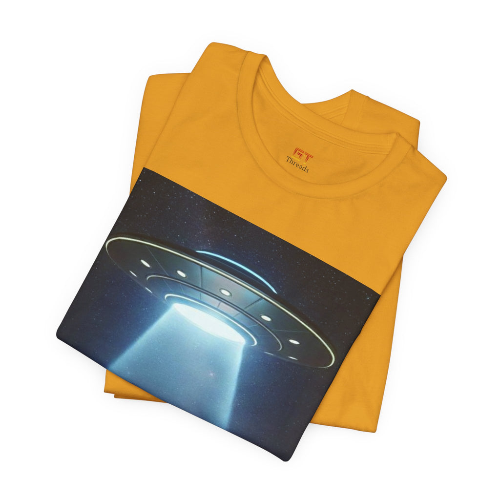 UFO Abduction Graphic Tee — Retro Alien Spaceship T‑Shirt