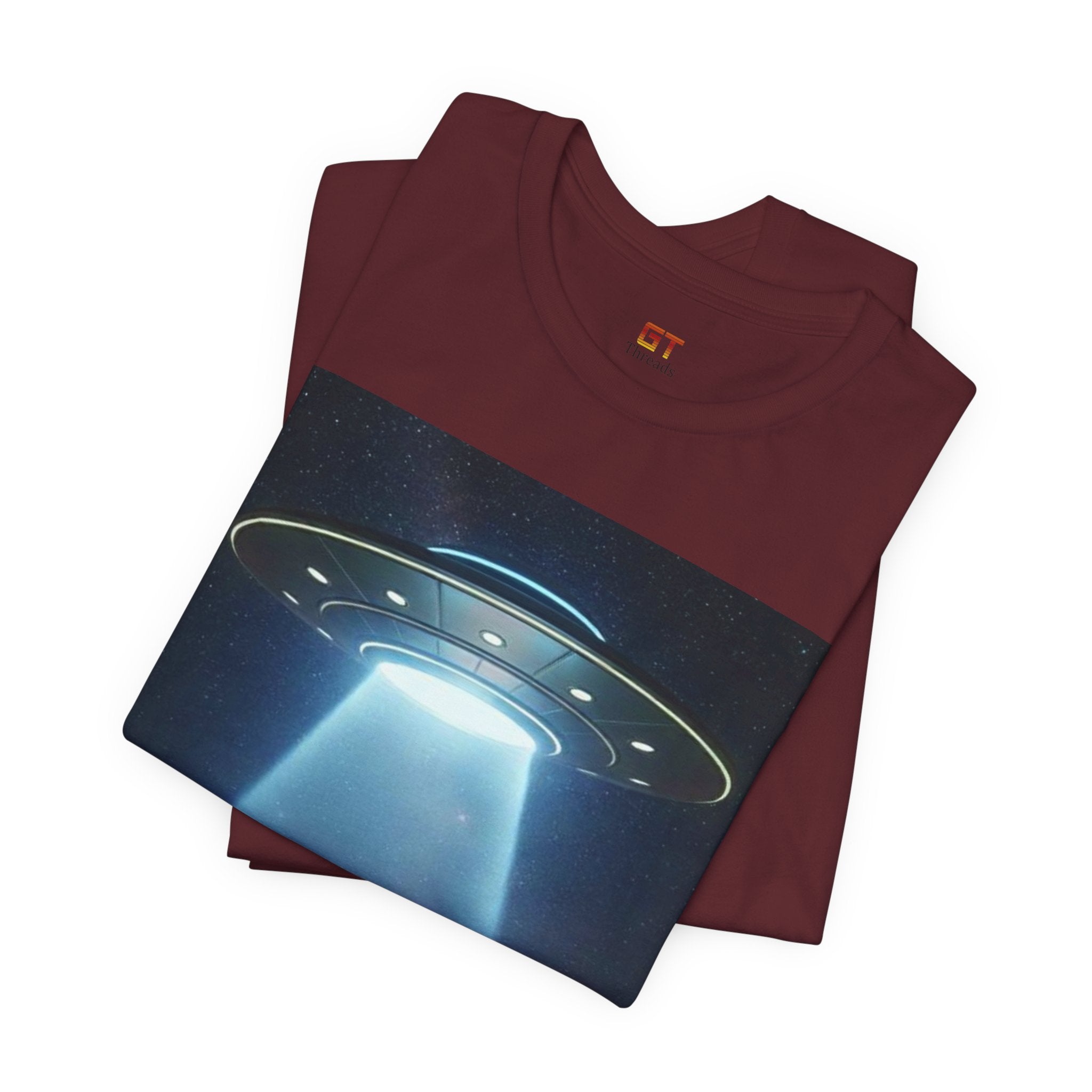 UFO Abduction Graphic Tee — Retro Alien Spaceship T‑Shirt