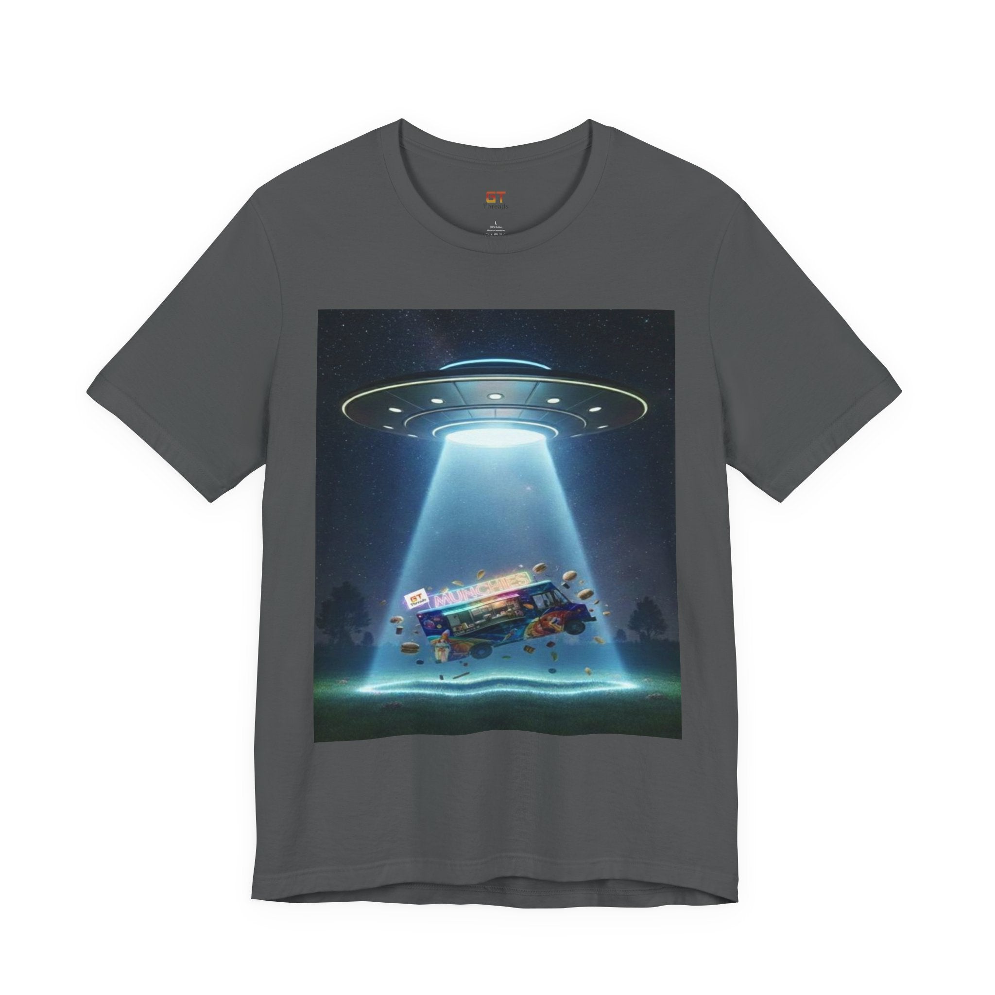 UFO Abduction Graphic Tee — Retro Alien Spaceship T‑Shirt
