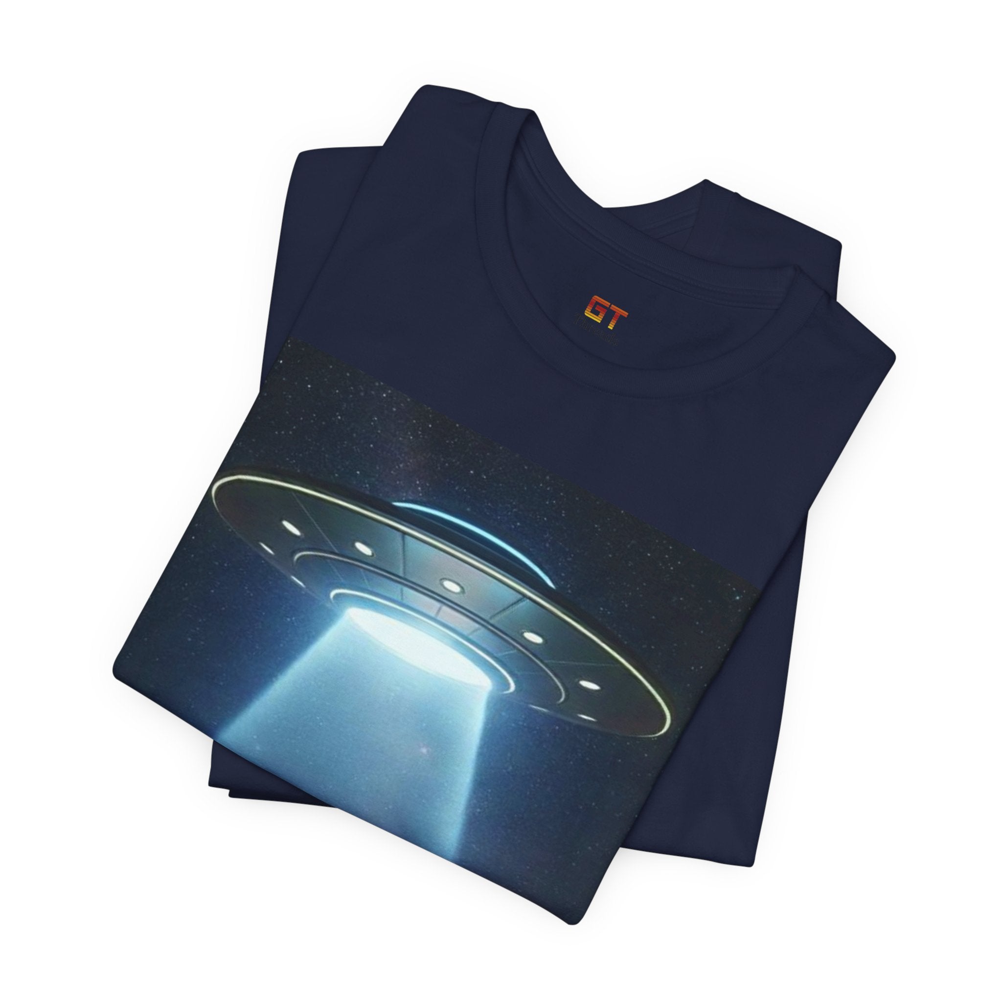 UFO Abduction Graphic Tee — Retro Alien Spaceship T‑Shirt