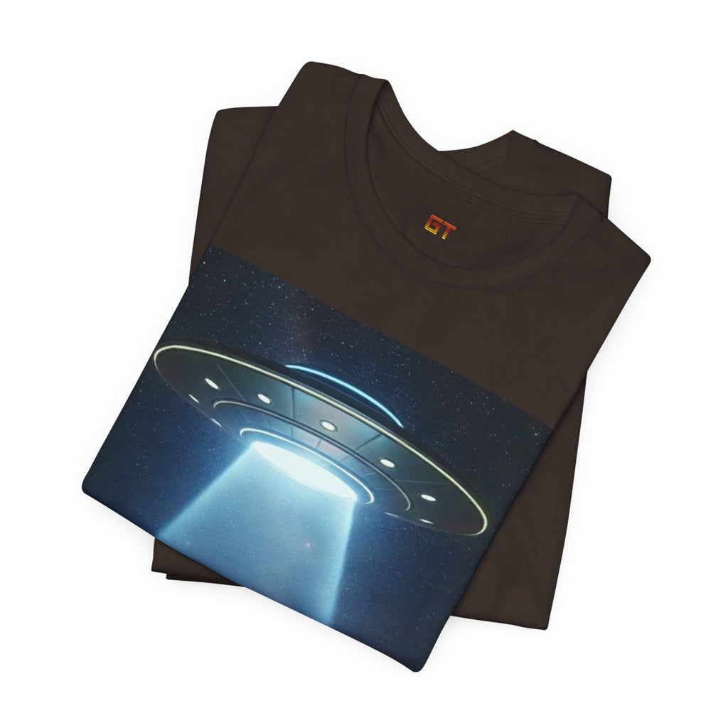 UFO Abduction Graphic Tee — Retro Alien Spaceship T‑Shirt