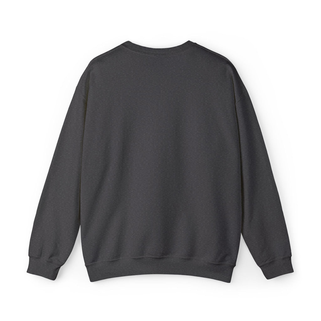 Minimal Distressed Patch Crewneck Sweatshirt — Forest Green