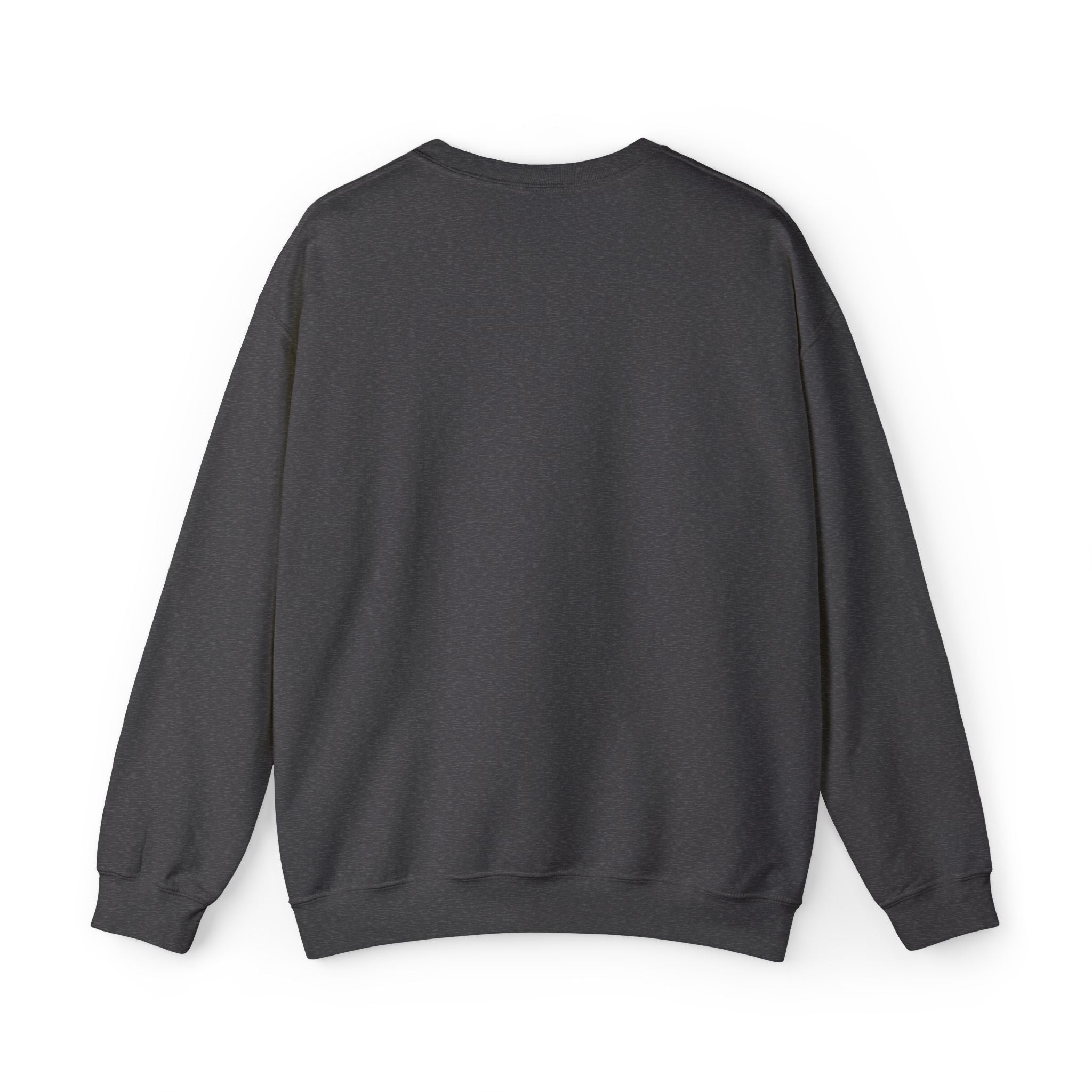 Minimal Distressed Patch Crewneck Sweatshirt — Forest Green