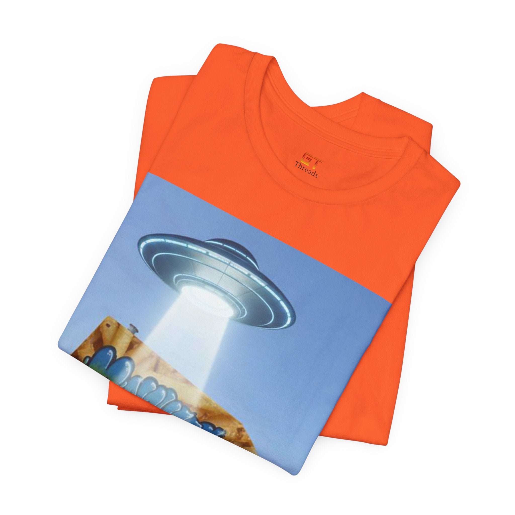 Alien Food Truck Graphic Tee — Retro UFO Abduction Street Art T-Shirt