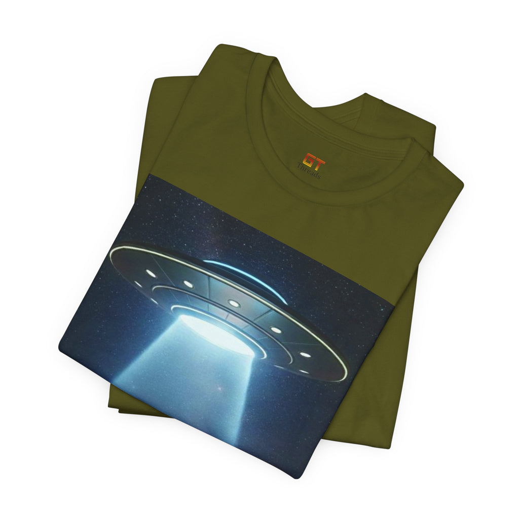 UFO Abduction Graphic Tee — Retro Alien Spaceship T‑Shirt