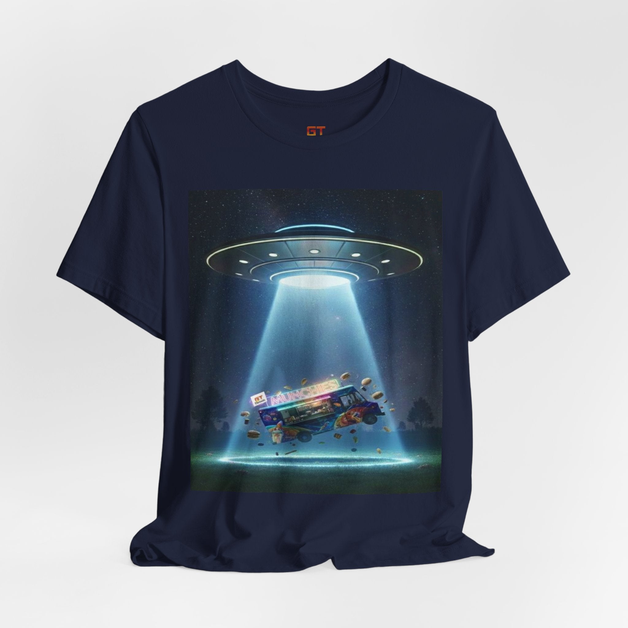 UFO Abduction Graphic Tee — Retro Alien Spaceship T‑Shirt