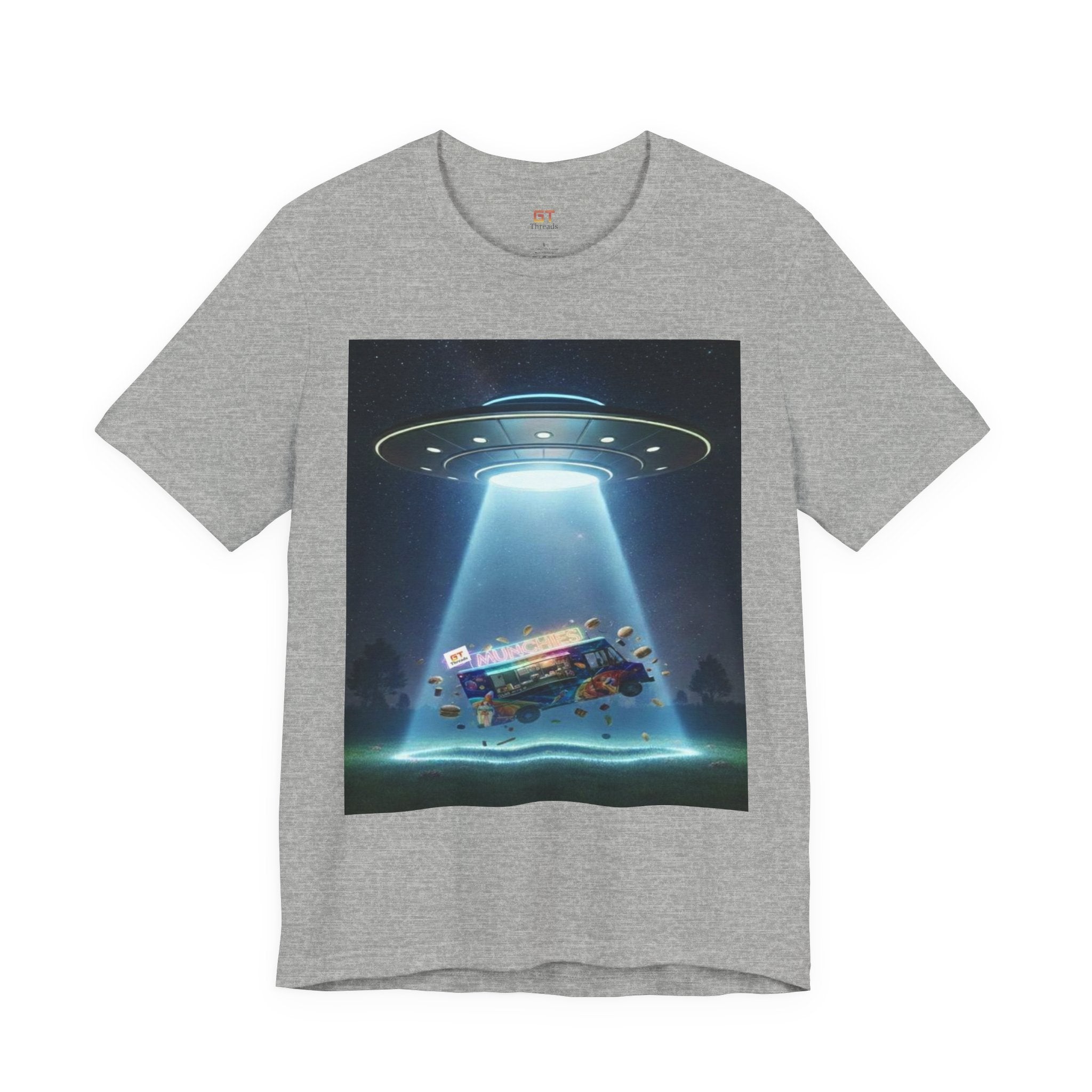 UFO Abduction Graphic Tee — Retro Alien Spaceship T‑Shirt