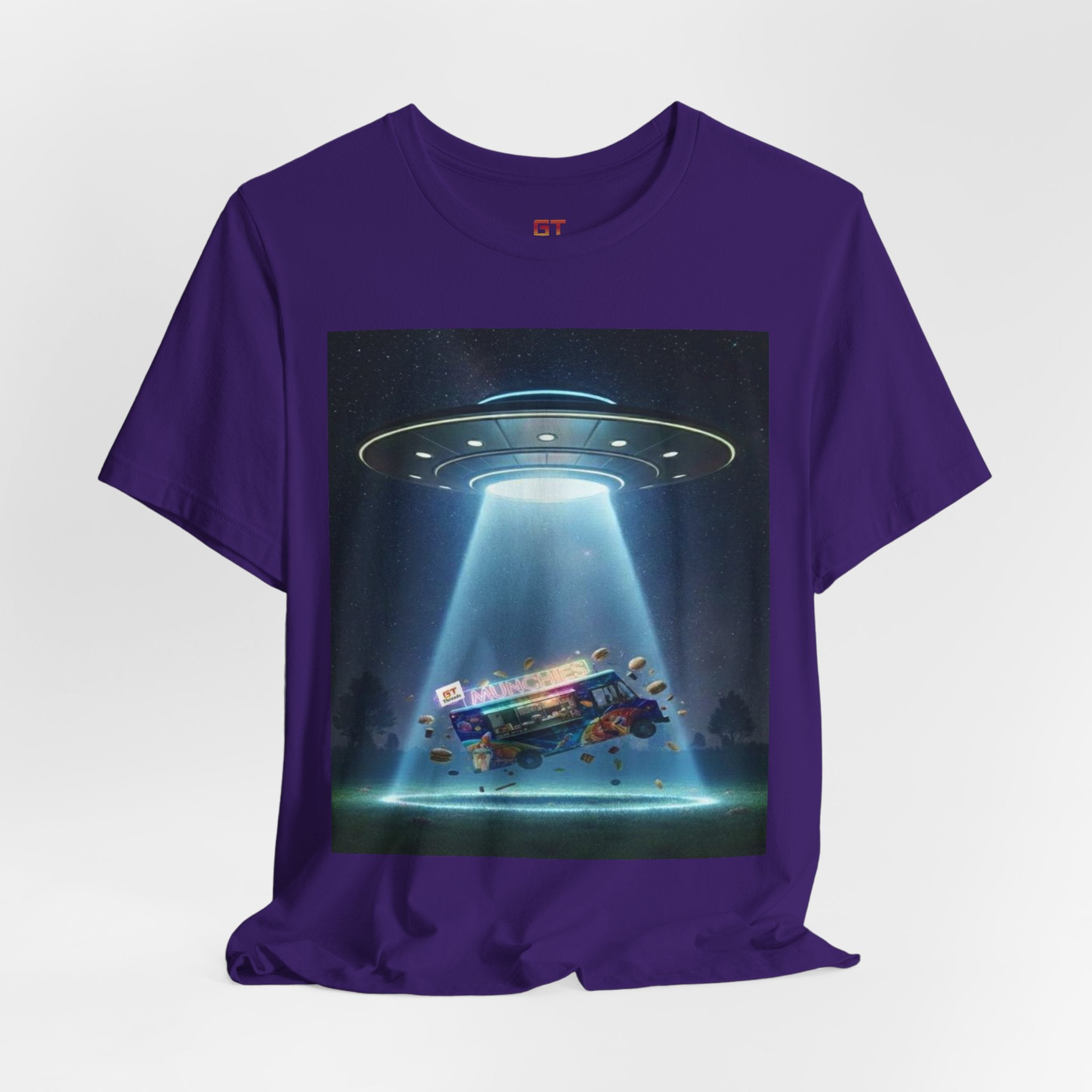 UFO Abduction Graphic Tee — Retro Alien Spaceship T‑Shirt
