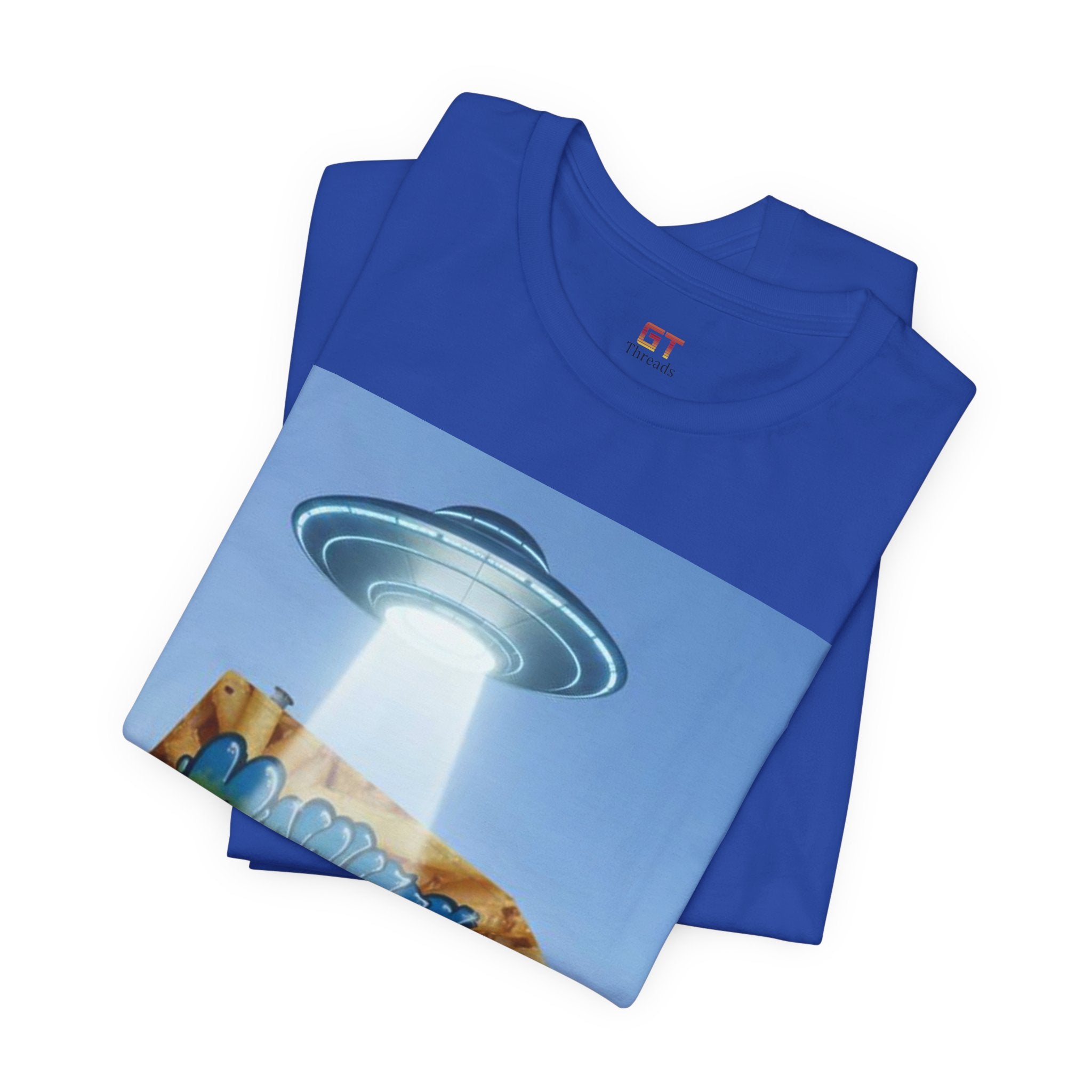 Alien Food Truck Graphic Tee — Retro UFO Abduction Street Art T-Shirt