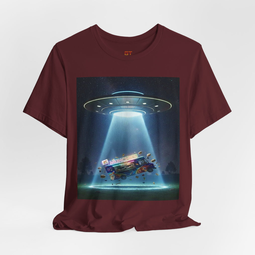 UFO Abduction Graphic Tee — Retro Alien Spaceship T‑Shirt