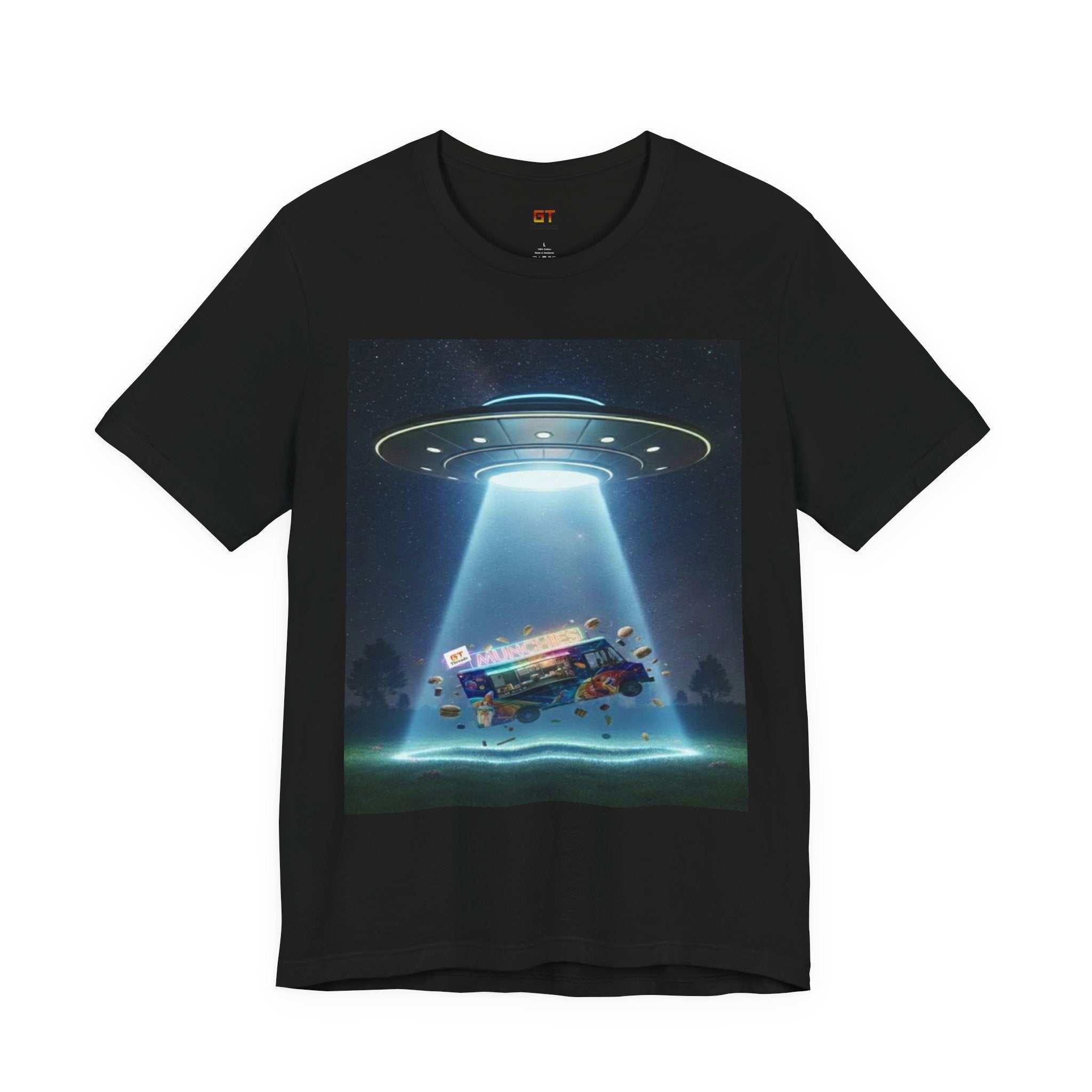 UFO Abduction Graphic Tee — Retro Alien Spaceship T‑Shirt