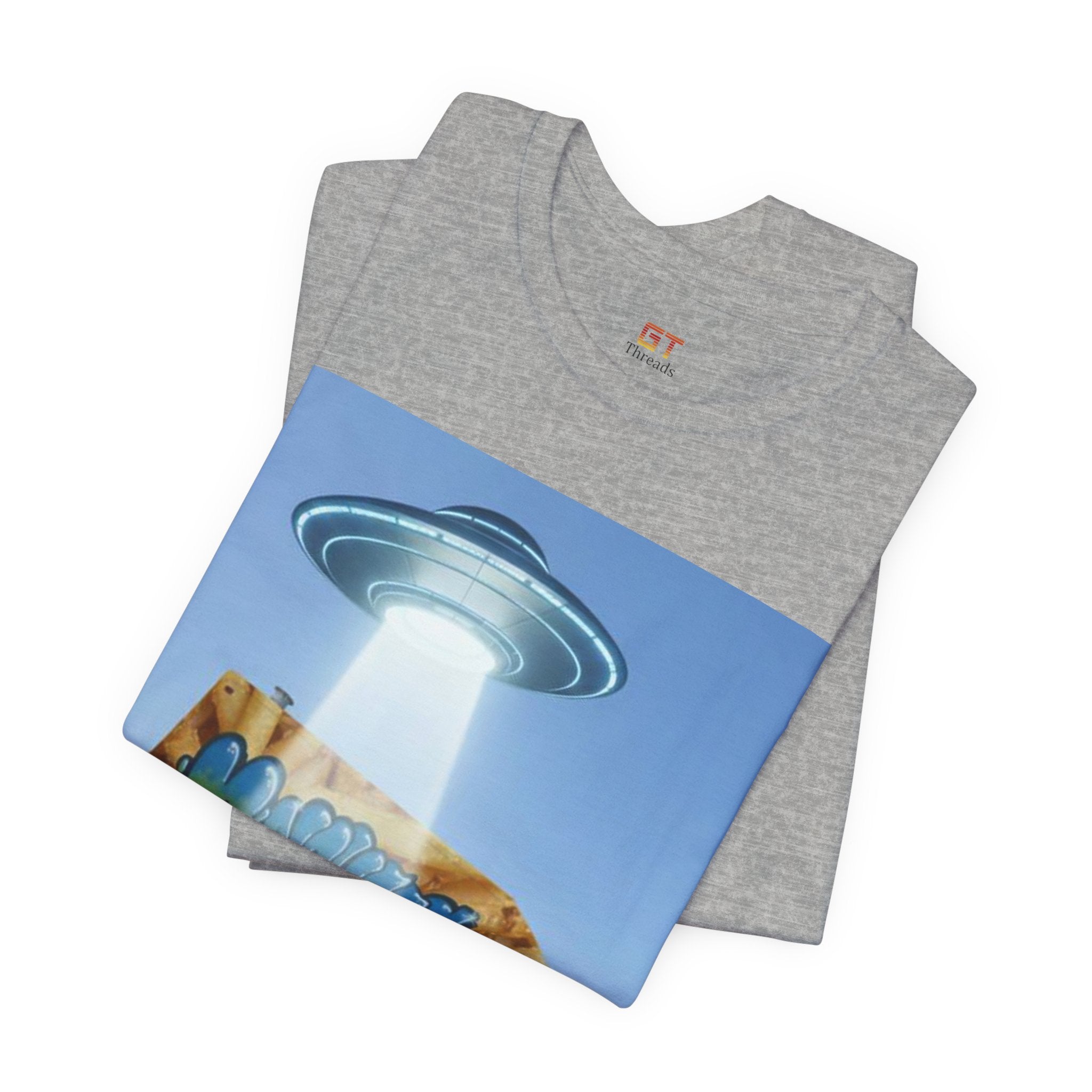 Alien Food Truck Graphic Tee — Retro UFO Abduction Street Art T-Shirt