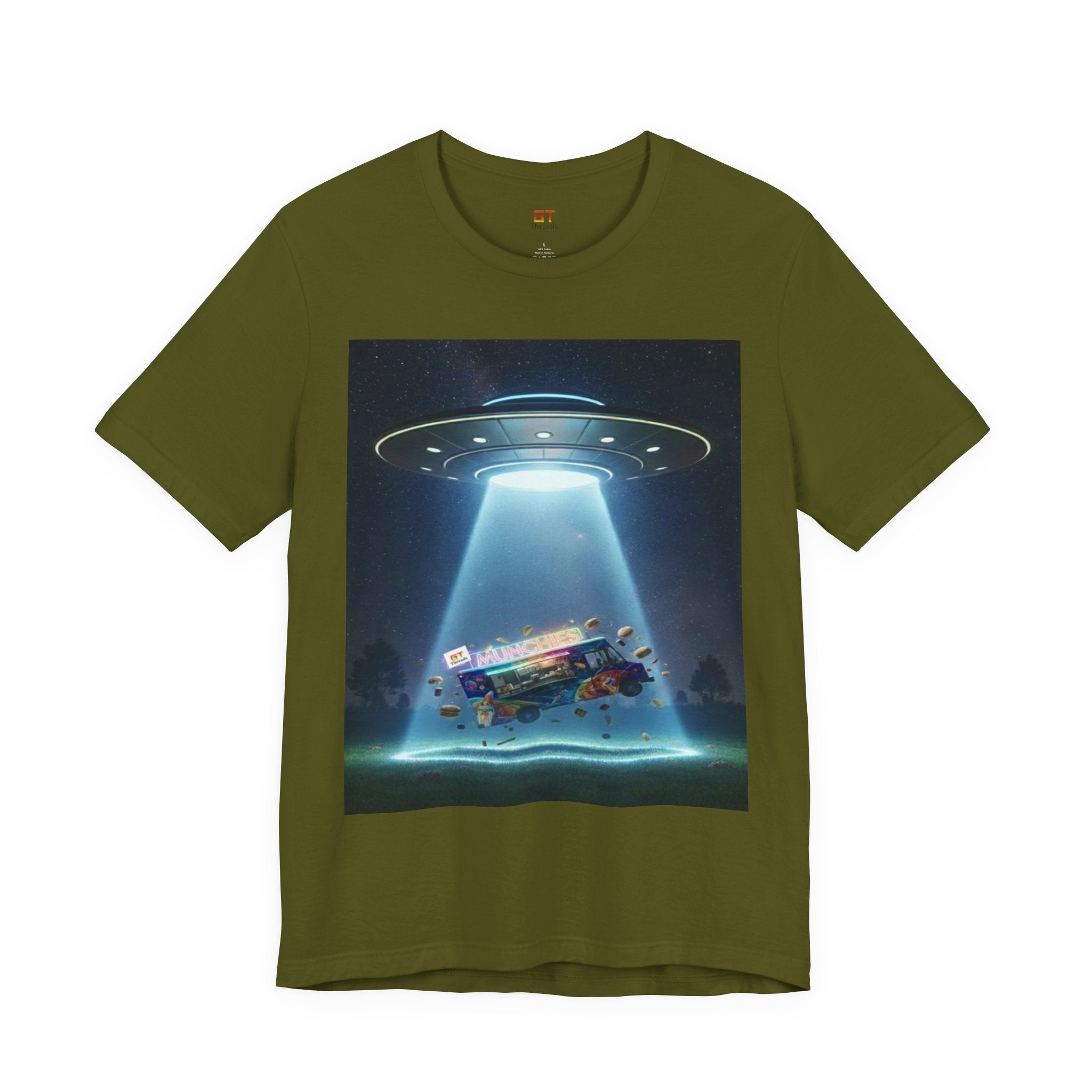 UFO Abduction Graphic Tee — Retro Alien Spaceship T‑Shirt