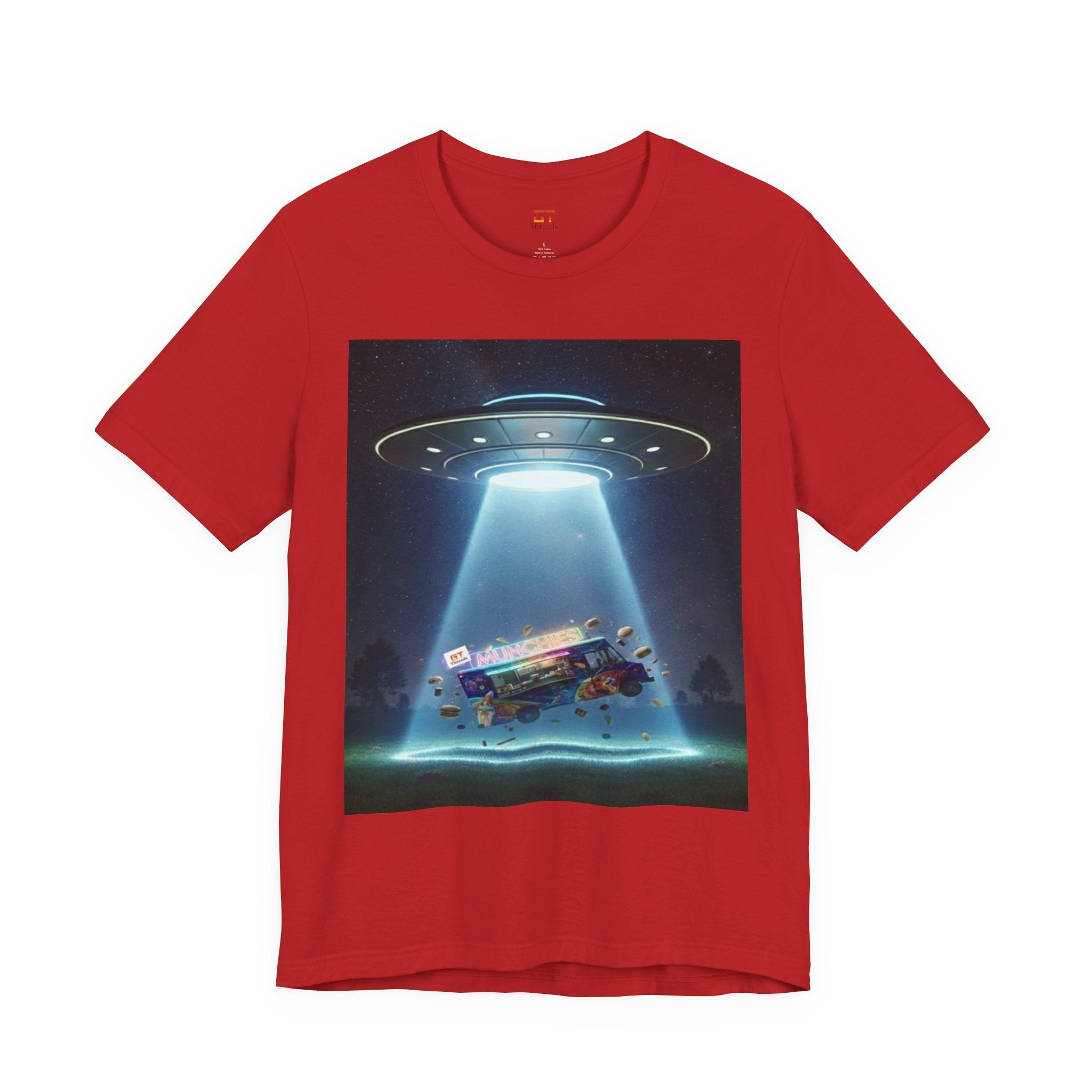 UFO Abduction Graphic Tee — Retro Alien Spaceship T‑Shirt