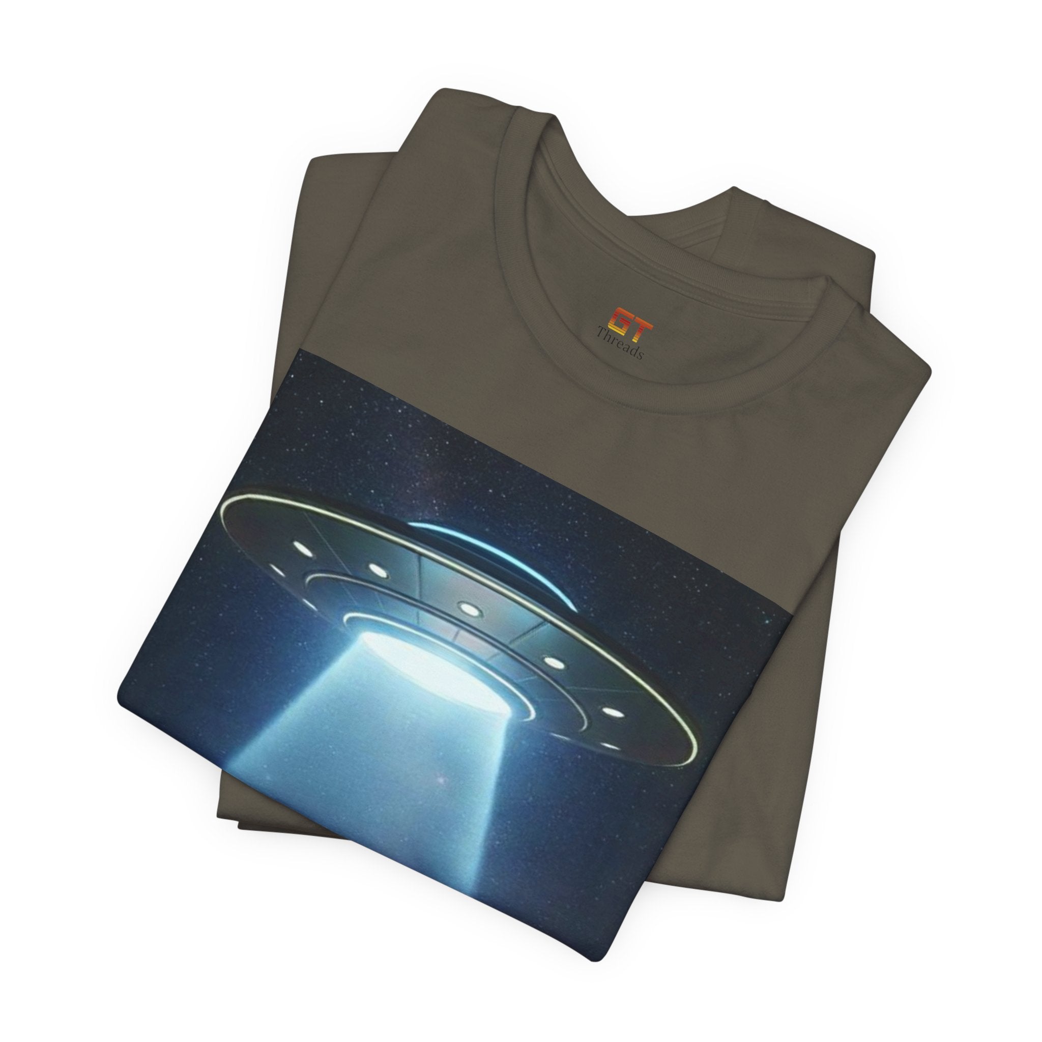 UFO Abduction Graphic Tee — Retro Alien Spaceship T‑Shirt