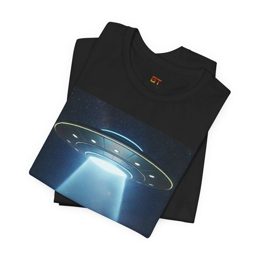 UFO Abduction Graphic Tee — Retro Alien Spaceship T‑Shirt