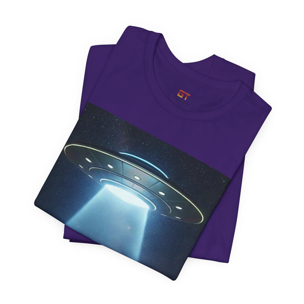 UFO Abduction Graphic Tee — Retro Alien Spaceship T‑Shirt