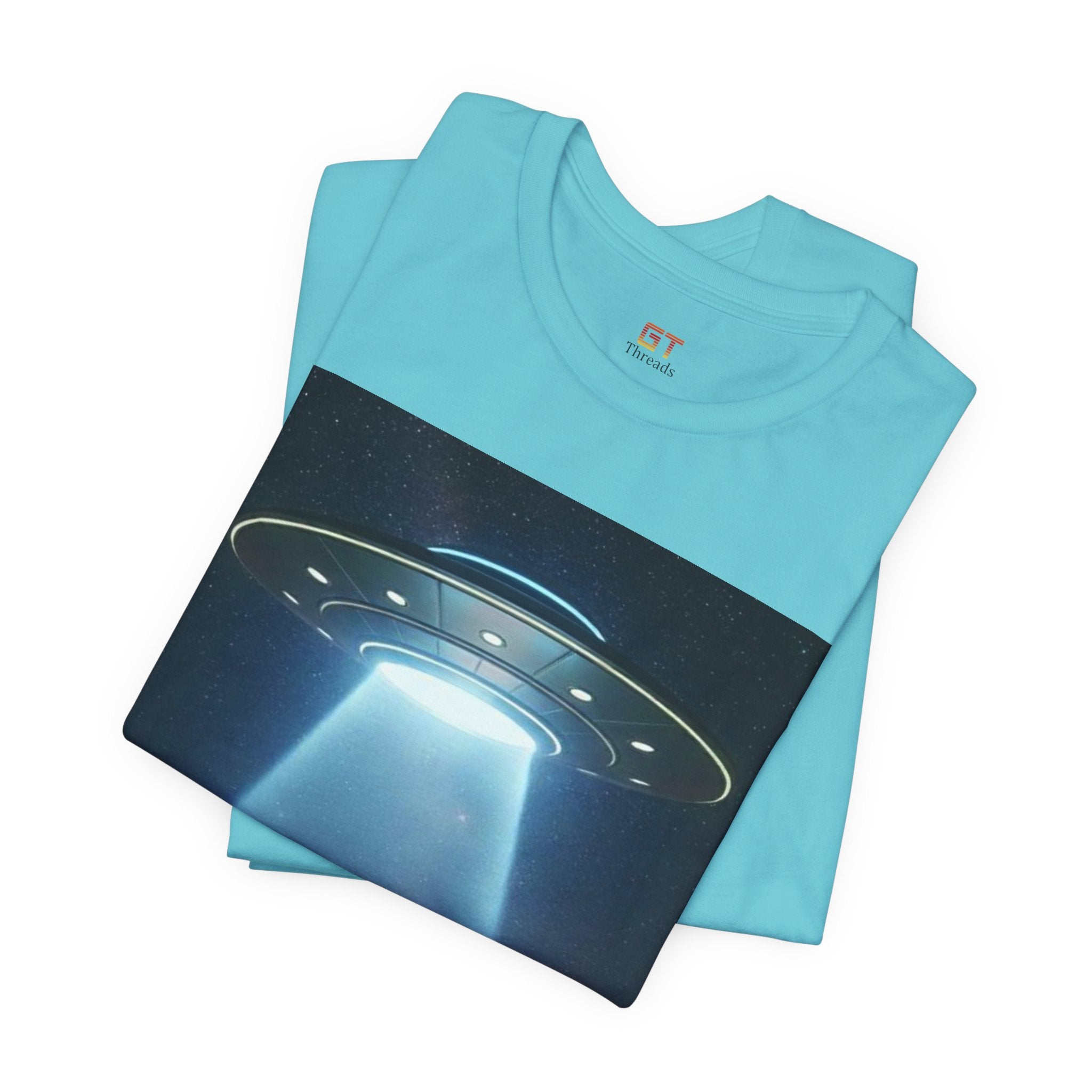 UFO Abduction Graphic Tee — Retro Alien Spaceship T‑Shirt